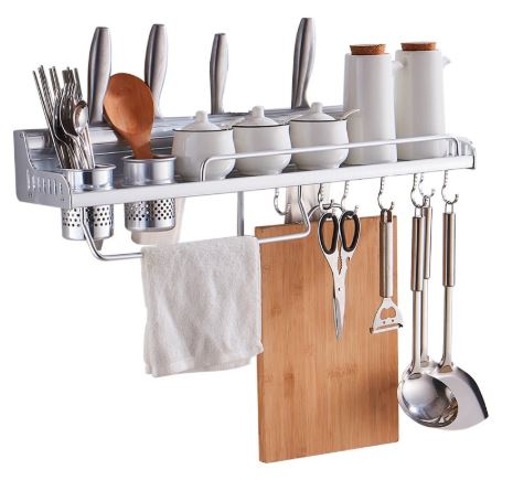 SOKE ชั้นวางของ ในห้องครัว ติดผนัง ไม่เจาะรู